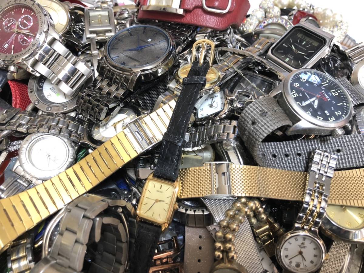 ジャンク 腕時計 300本以上 SEIKO CITIZEN CASIO セイコー シチズン カシオ ブランド まとめ売り 大量 まとめて 動作未確認品_画像6