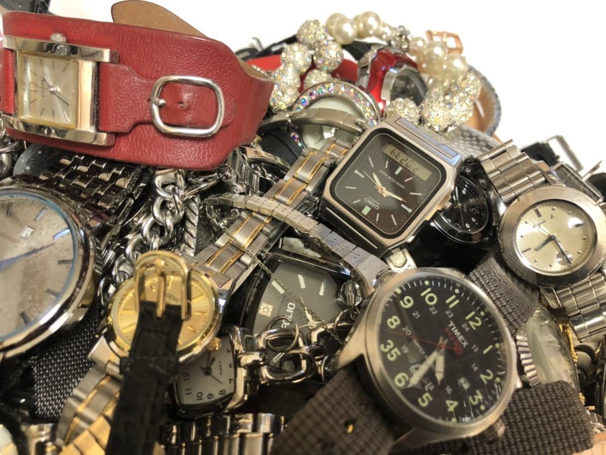 ジャンク 腕時計 300本以上 SEIKO CITIZEN CASIO セイコー シチズン カシオ ブランド まとめ売り 大量 まとめて 動作未確認品_画像9