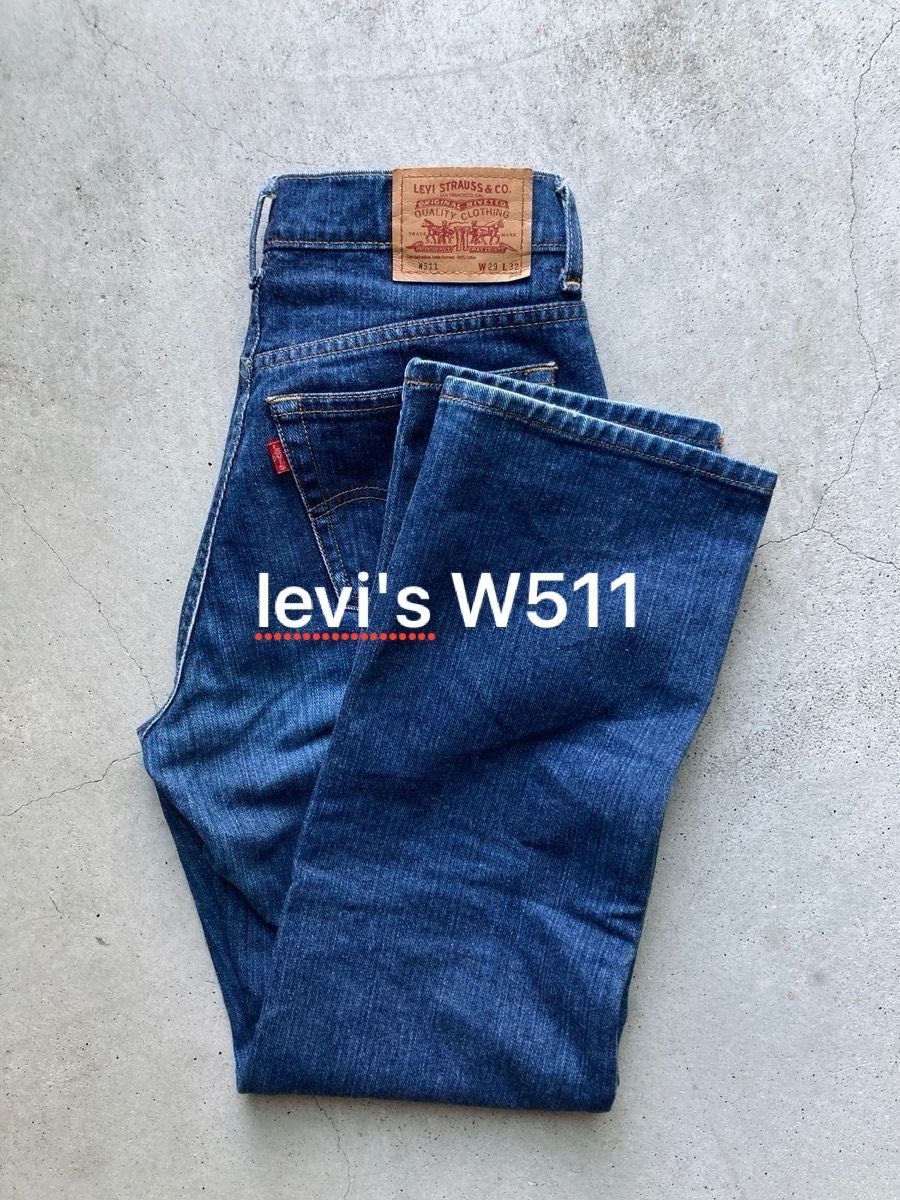 【levi's】90s リーバイス W511 29inch インディゴ スリム ストレート