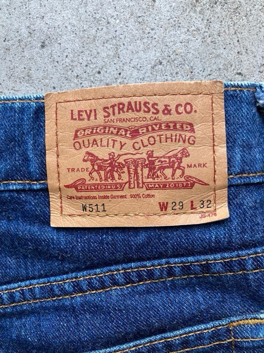 【levi's】90s リーバイス W511 29inch インディゴ スリム ストレート