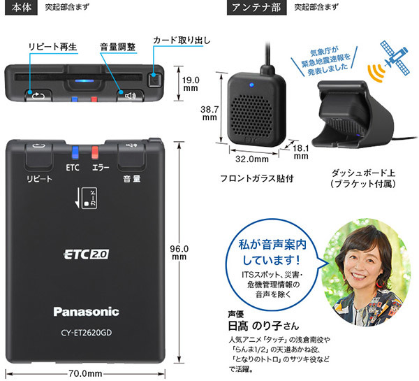 【セットアップ込み】PanasonicパナソニックCY-ET2620GD災害・危機管理通報サービス対応ETC2.0車載器(単体発話モデル)_画像3