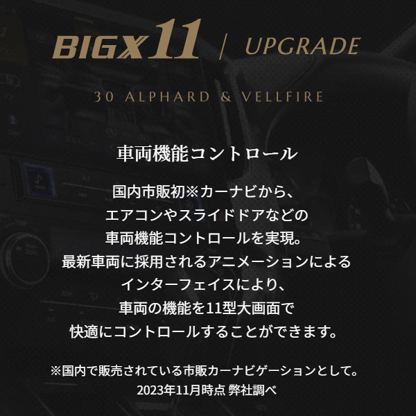 【取寄商品】アルパインEX11NX2-AV-30-UPアルファード/ヴェルファイア(30系H27/1～R1/12)用ビッグX+10.1型リアビジョンRSH10XS-L-Bセット_画像6