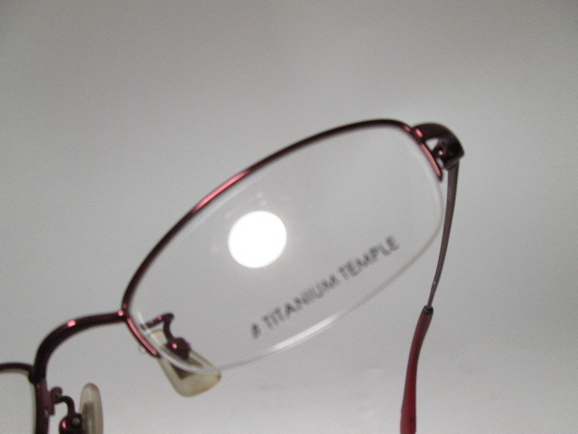 [jan1 BY6960] Calvin Klein カルバンクライン 眼鏡 メガネフレーム 50□17-140 / 5745T 赤 レッド 度無し_画像8