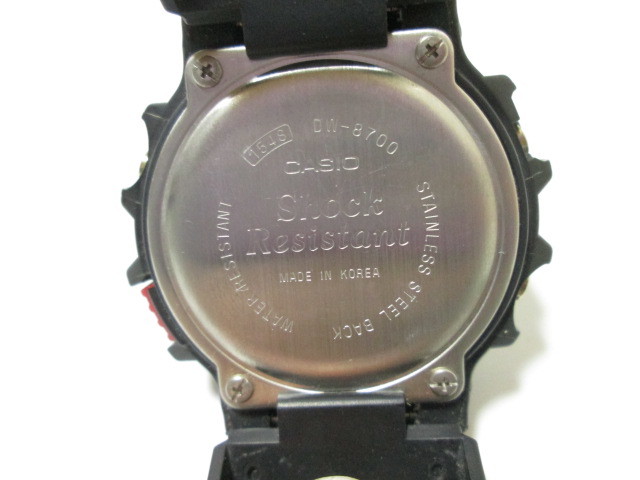 [jan3 BY7136] G-SHOCK CASIO カシオ デジタル 腕時計 ブラック DW-8700 　　フェイスのみ【動作未確認】_画像6