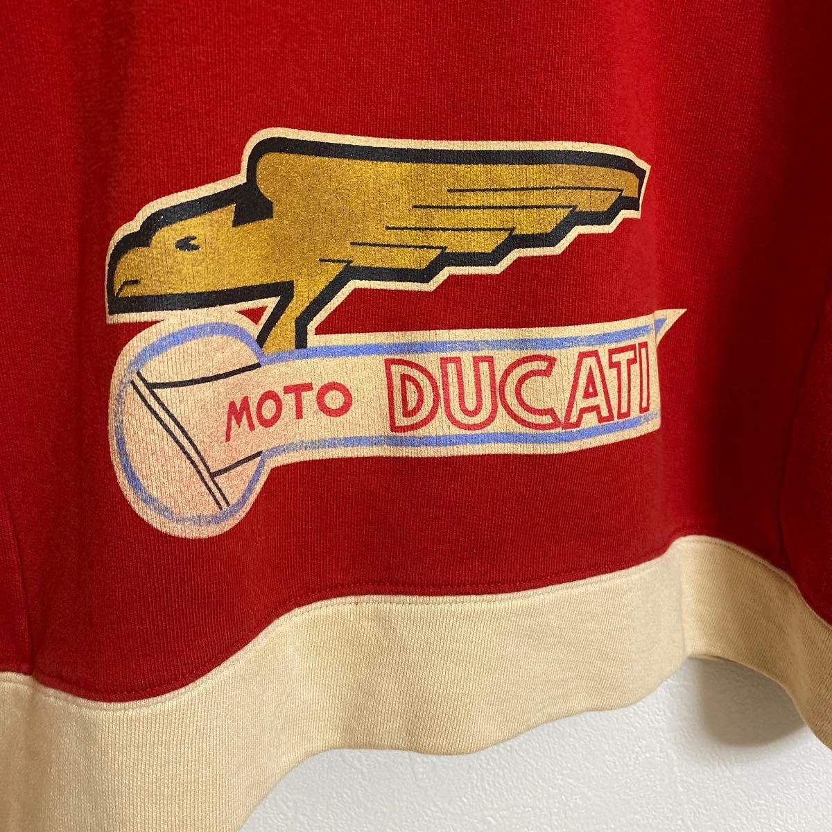 ドゥカティ DUCATI 【ギリシャ製】シングルライダース 裏起毛スウェット ジャケット