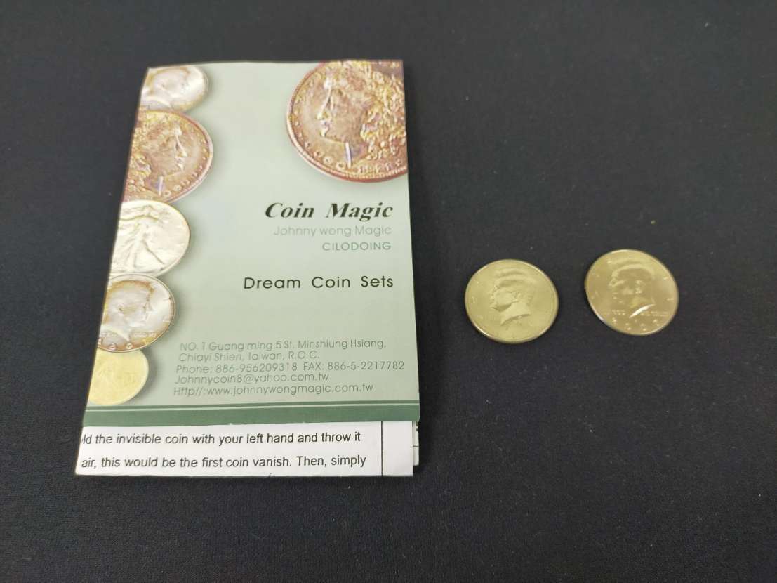 【G206】Coin Magic　コインマジック　Dream Coin Sets　Johny Wong　ジョニー・ウォング　ギミック　マジック　手品_画像1