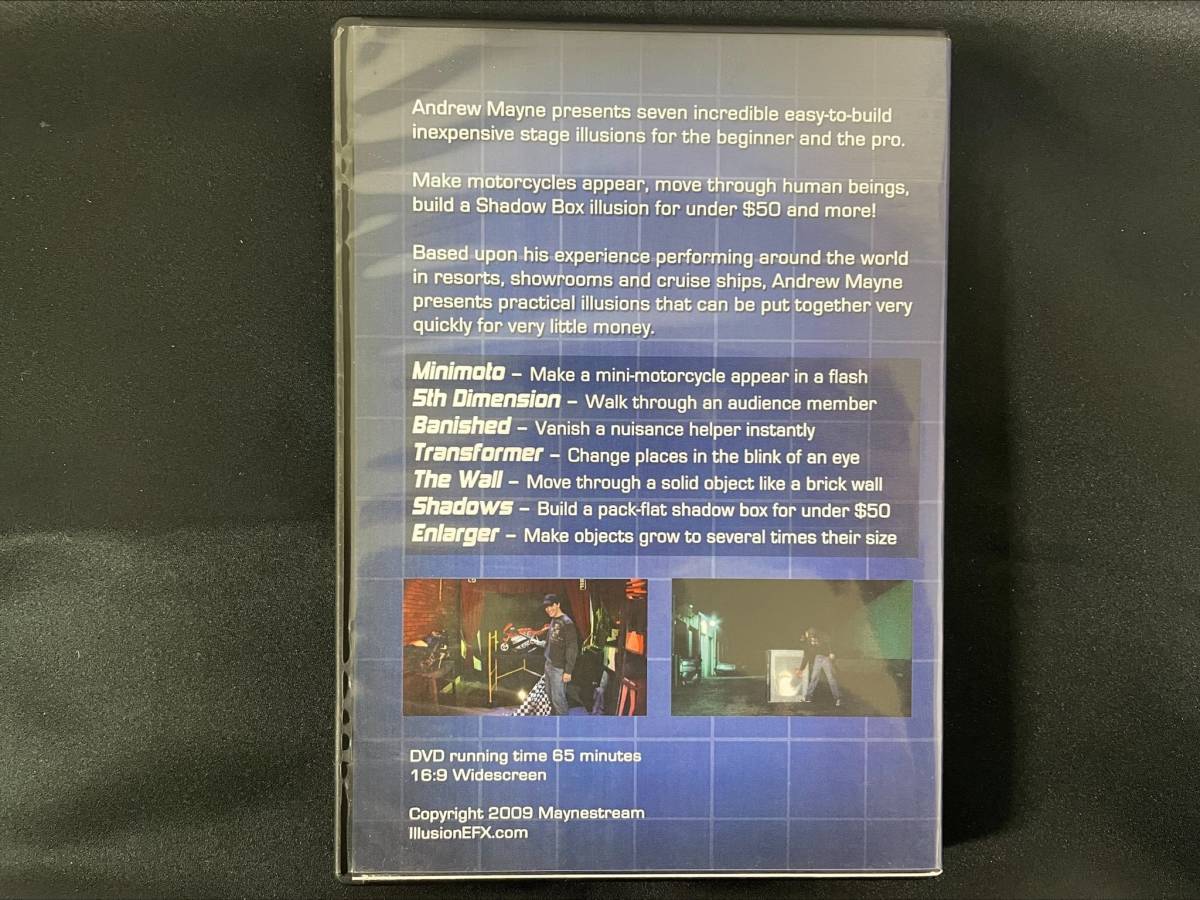 【D100】Illusion　EFX 　Andrew　Mayne　イリュージョン　レクチャー　DVD　ステージ　マジック　手品_画像2
