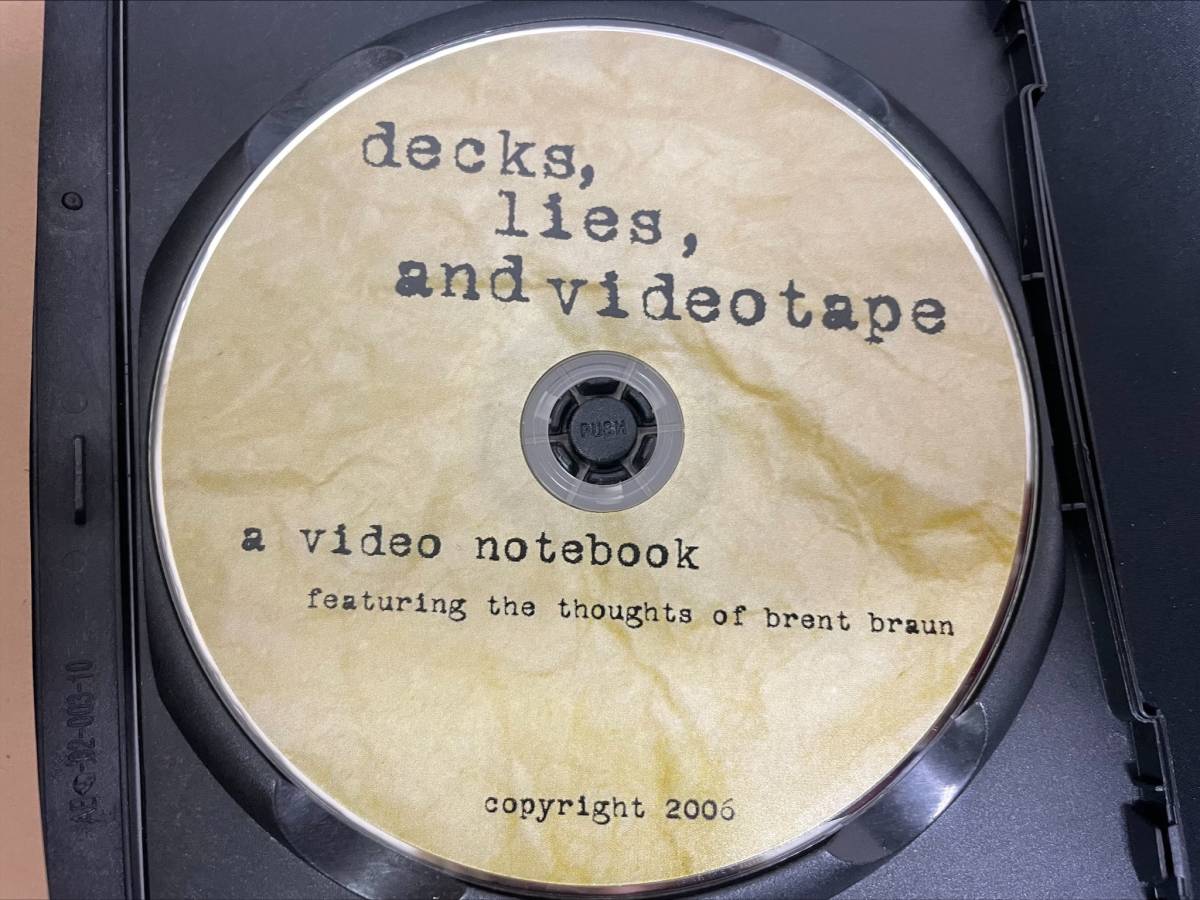 【D240】decks, lies and videotape　Brent Braun　ブレント・ブラウン　DVD　マジック　マニュアル　レクチャー　トリック　手品_画像3