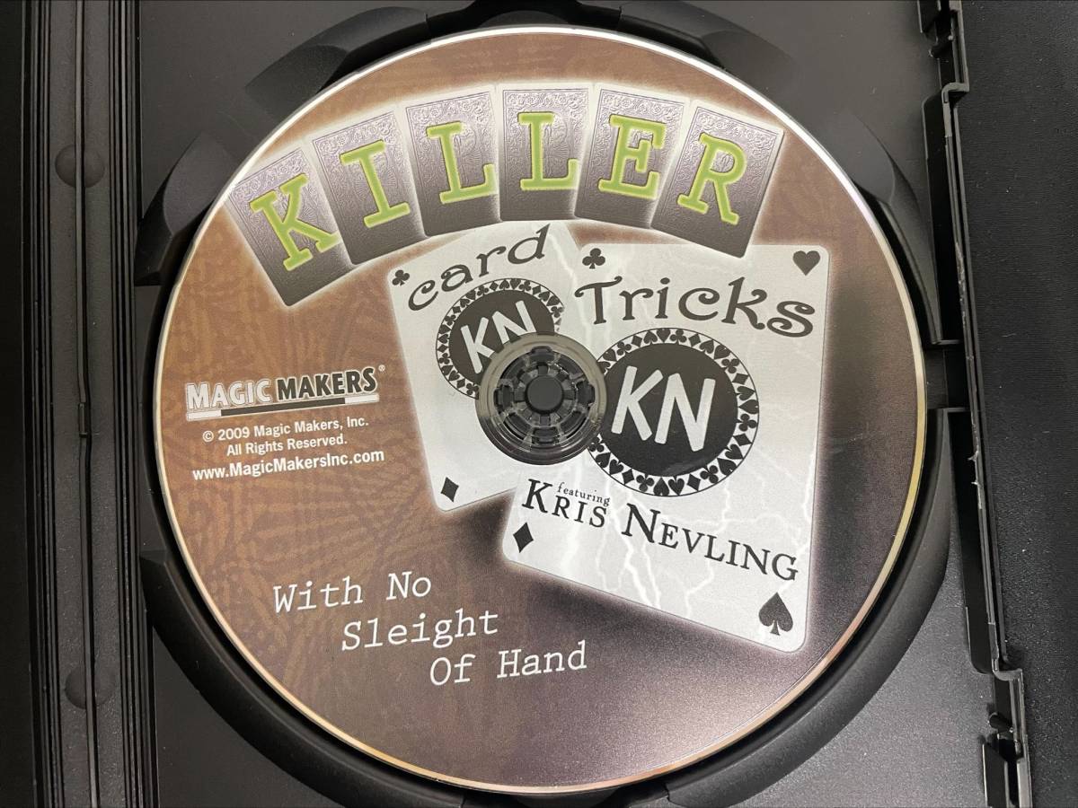 【D304】KILLER CARD TRICKS キラーカードトリックス Kris Nevling カード トランプ DVD クロースアップ マジック 手品の画像3