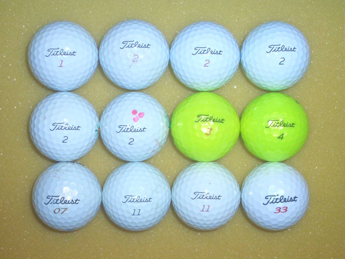 (◎)中古品　タイトリスト Pro V1x & Pro V1 & AVX & VG3 & Prestige (12球)_画像1