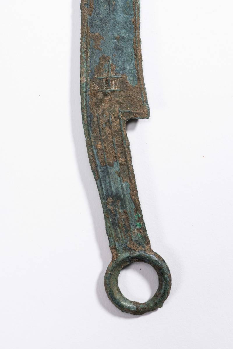 中国美術 中国古銭 刀銭 長約18cm 銅貨 古銭 貨幣 骨董品 YS2410516_画像6