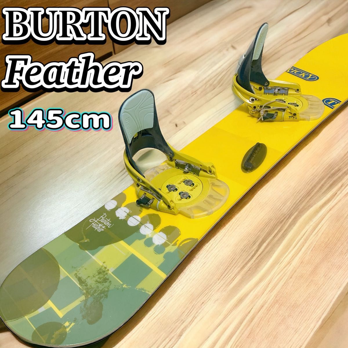 BURTON スノーボード feather 145cm ビンディング付 2点セット