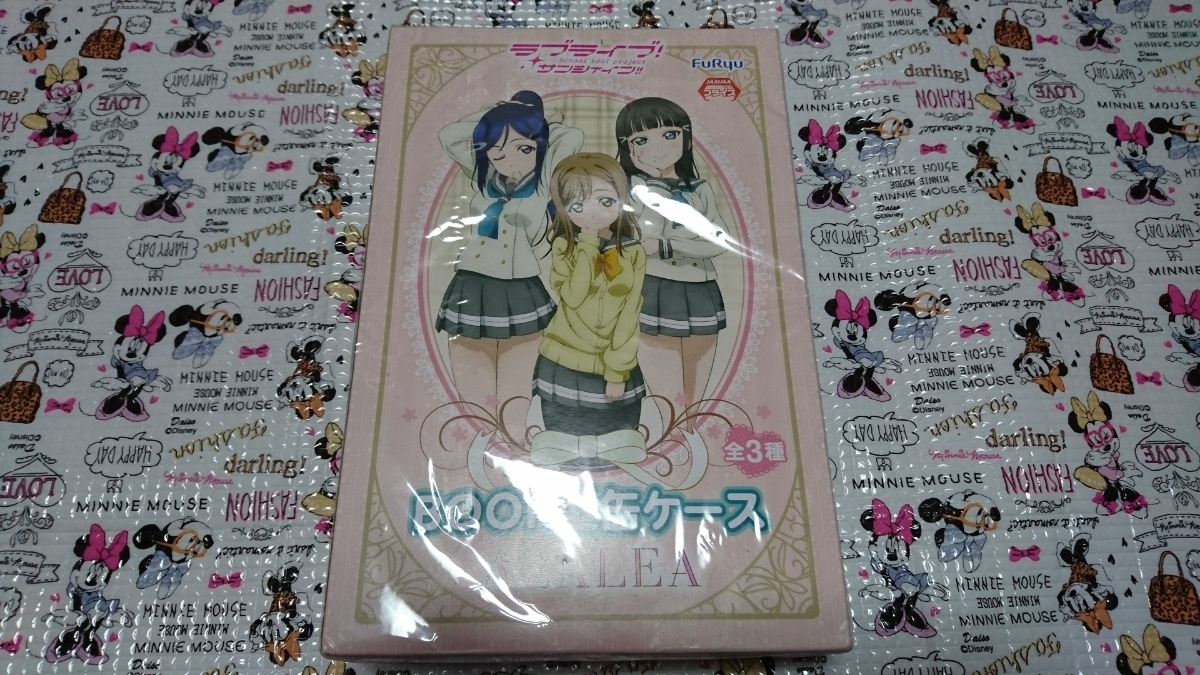 ラブライブ サンシャイン BOOK型缶ケース AZALEA 国木田花丸 黒澤ダイヤ 松浦果南 プライズ アミューズメント 新品 未使用 未開封_画像1