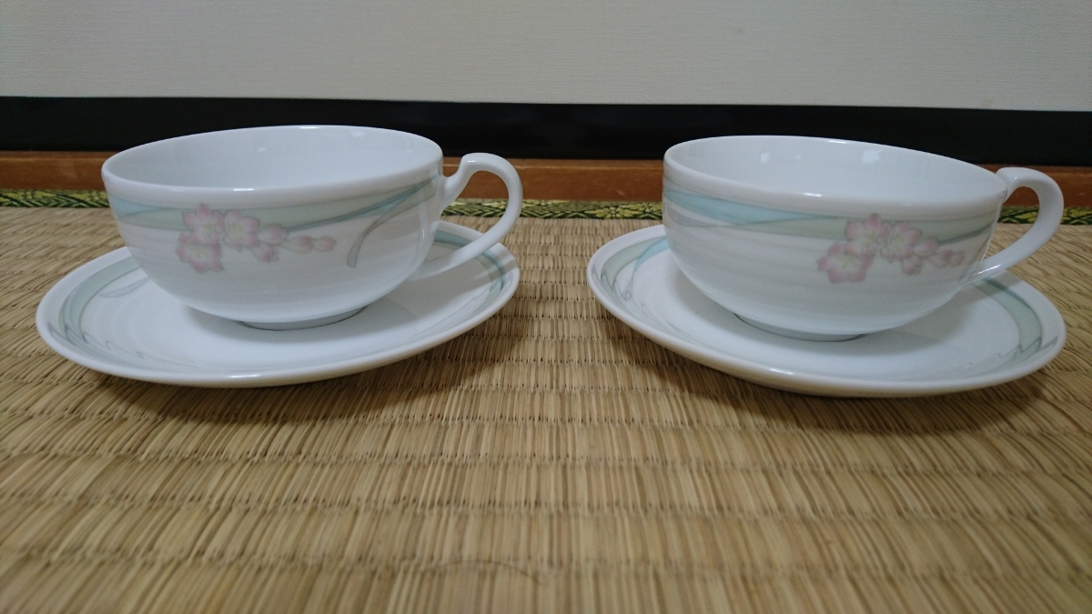 ノリタケ カップ&ソーサー 2客 Primadura 食器 コーヒーカップ ティーカップ 未使用 美品_画像1