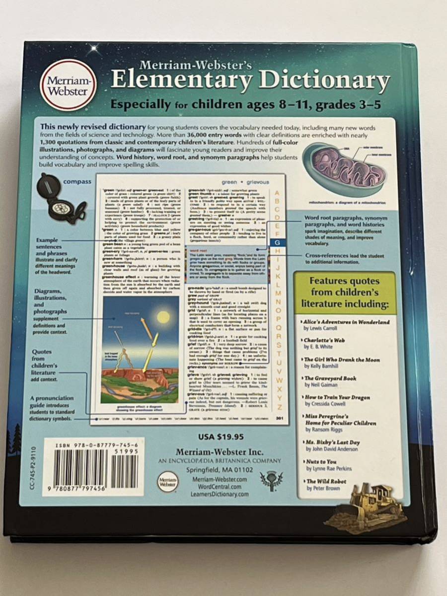 Merriam-Webster's Elementary Dictionary 洋書_画像2