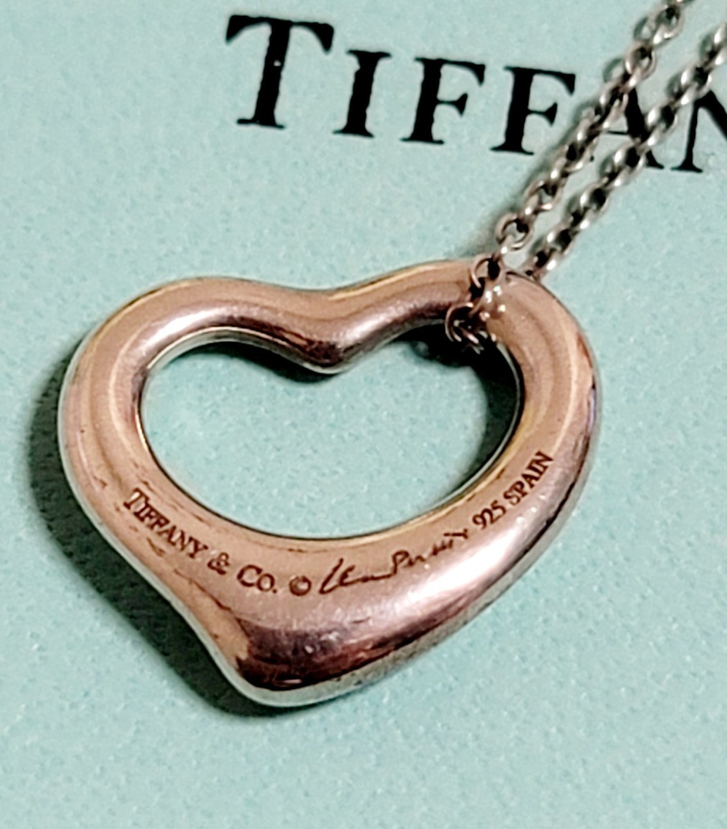 Tiffany& Co 】ティファニー ネックレス オープンハート エルサ Tiffany& Co 】ティファニー ネックレス オープンハート エルサ