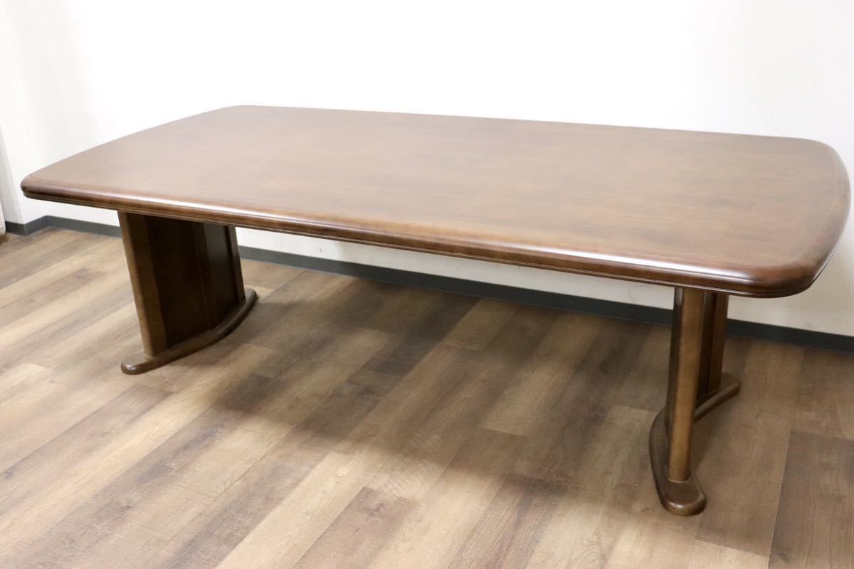 GMGN269○karimoku / カリモク ダイニングテーブル 食卓テーブル テーブル 作業台 天然木 和モダン レトロ カントリー 国産家具 美品