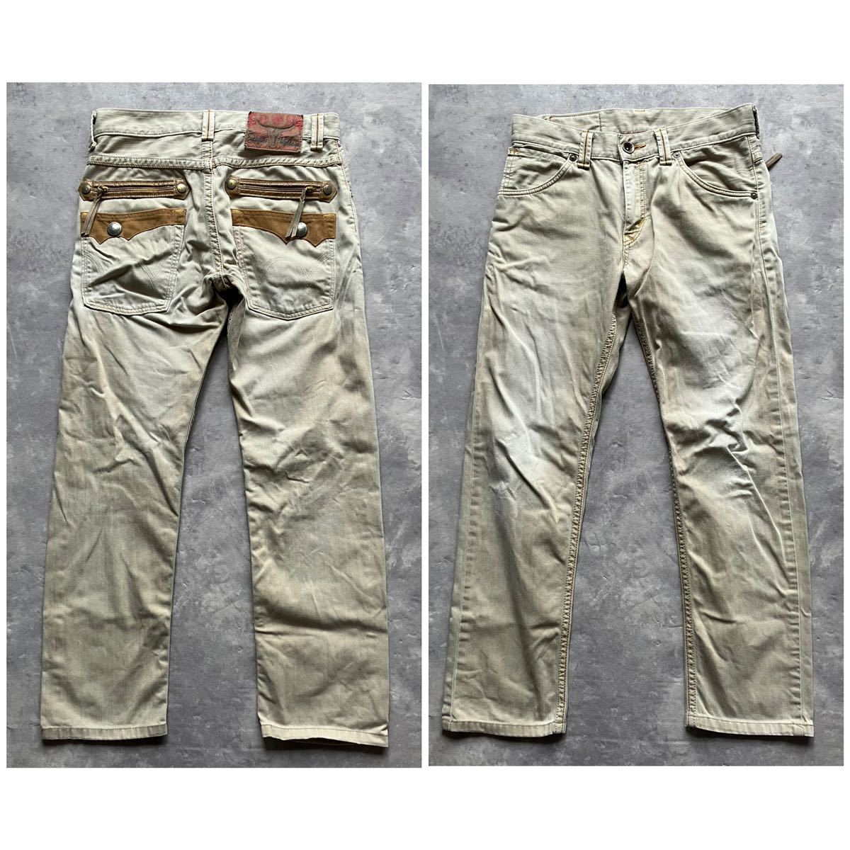  быстрое решение W32 EDWIN Edwin цвет джинсы .. бежевый светло-коричневый тон цвет exclusive vintage 483xvs Conti . кнопка сделано в Японии конический распорка 