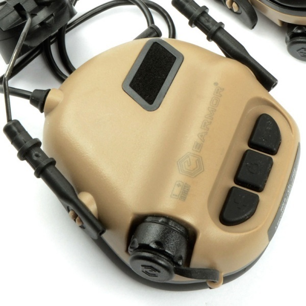 OPSMEN EARMOR M32 Tactical Headset 無線通信用電子イヤーマフ ヘルメットマウントタイプ タンカラー_画像2