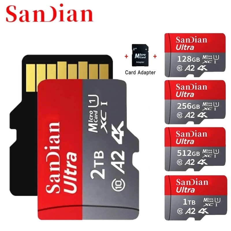 MicroSD メモリ 2TB SDカードアダプタ付き Class10_画像1