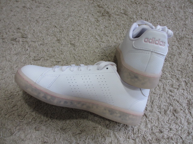  Adidas adidas sneakers Advan coat LEA eko W 24 centimeter size largish / 24cm 24 shoes white woman lady's shoes lovely 