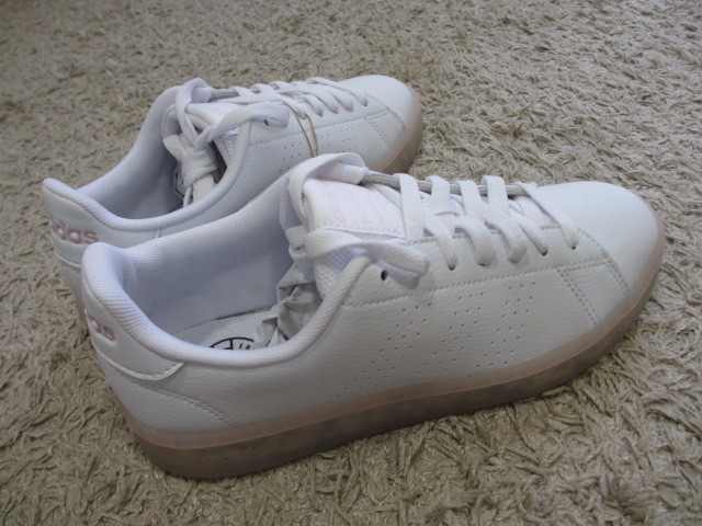  Adidas adidas sneakers Advan coat LEA eko W 24 centimeter size largish / 24cm 24 shoes white woman lady's shoes lovely 