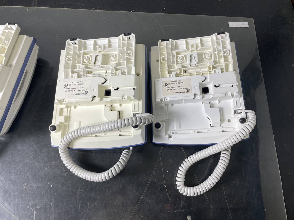 サクサ ビジネスフォン 電話機 多機能電話機 18ボタン TD710(W) ×4台 セット 　　神奈川県厚木市保管　　Y24.A-23_画像10