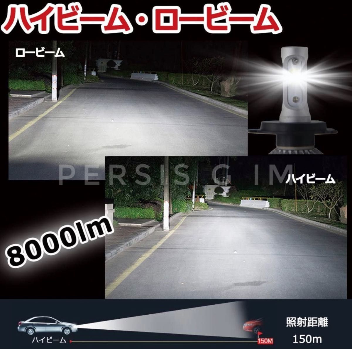 H8 H11 LED ヘッドライト フォグランプ 車用 車検 高輝度 バルブ ホワイト 12V 24V 防水 IP65 2個セット