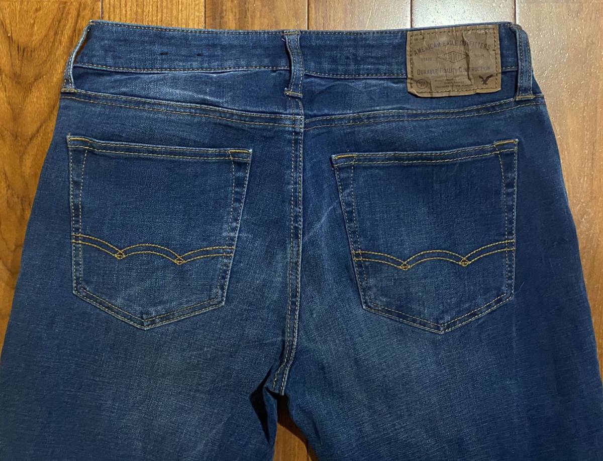 ■AMERICAN EAGLE OUTFITTERS■アメリカンイーグルのストレッチデニム(ジーンズ)■SLIM STRAIGHT・W30_画像4