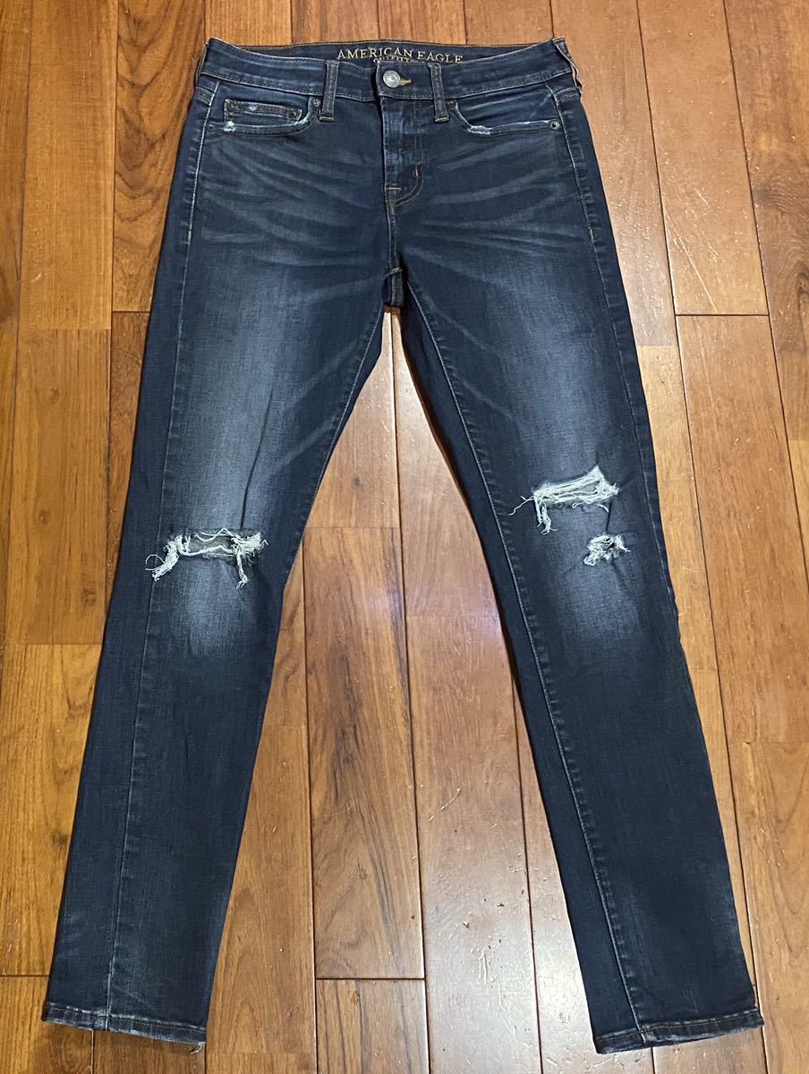 ■AMERICAN EAGLE OUTFITTERS■アメリカンイーグルのストレッチスキニーデニム(ジーンズ)■W30