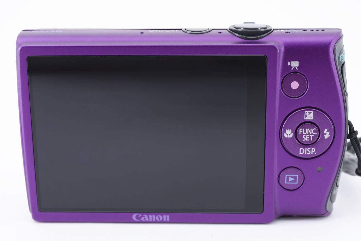 ☆Canon/キャノン IXY 600F コンパクトデジタルカメラ　パープル　バッテリー、充電器付き♪　♯2201_画像3