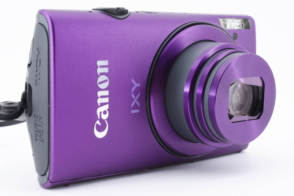 ☆Canon/キャノン IXY 600F コンパクトデジタルカメラ　パープル　バッテリー、充電器付き♪　♯2201_画像8