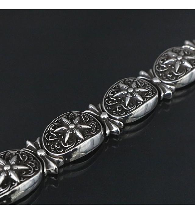 【爆売り!】 113614円 銀座店 クロムハーツ クラシックオーバルスター ブレス ブレスレット