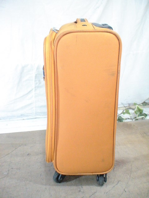 4854　Panviene　オレンジ　鍵付　スーツケース　キャリケース　旅行用　ビジネストラベルバック_画像2