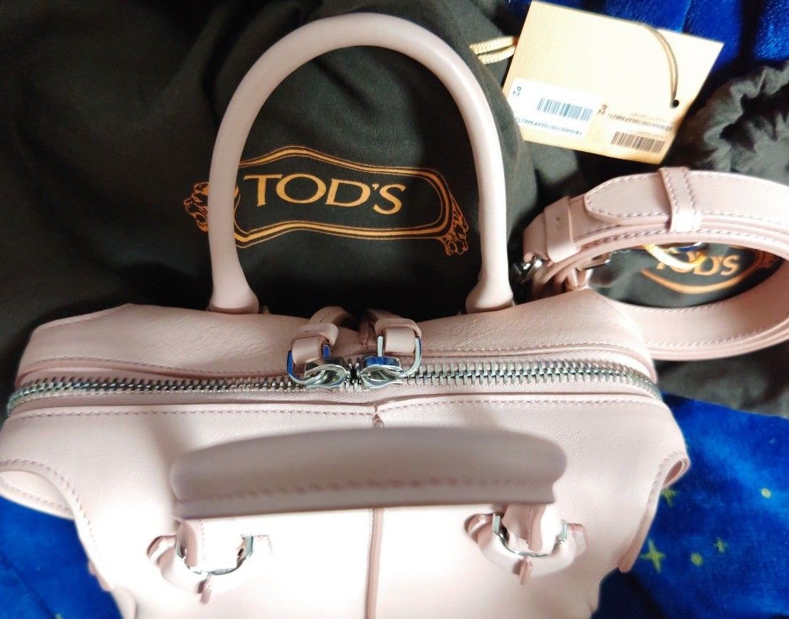 TOD'S トッズ　D-styling dスタイリング　2way レザーハンドバッグ  ハンドバッグ  バッグ　ピンク　本革　