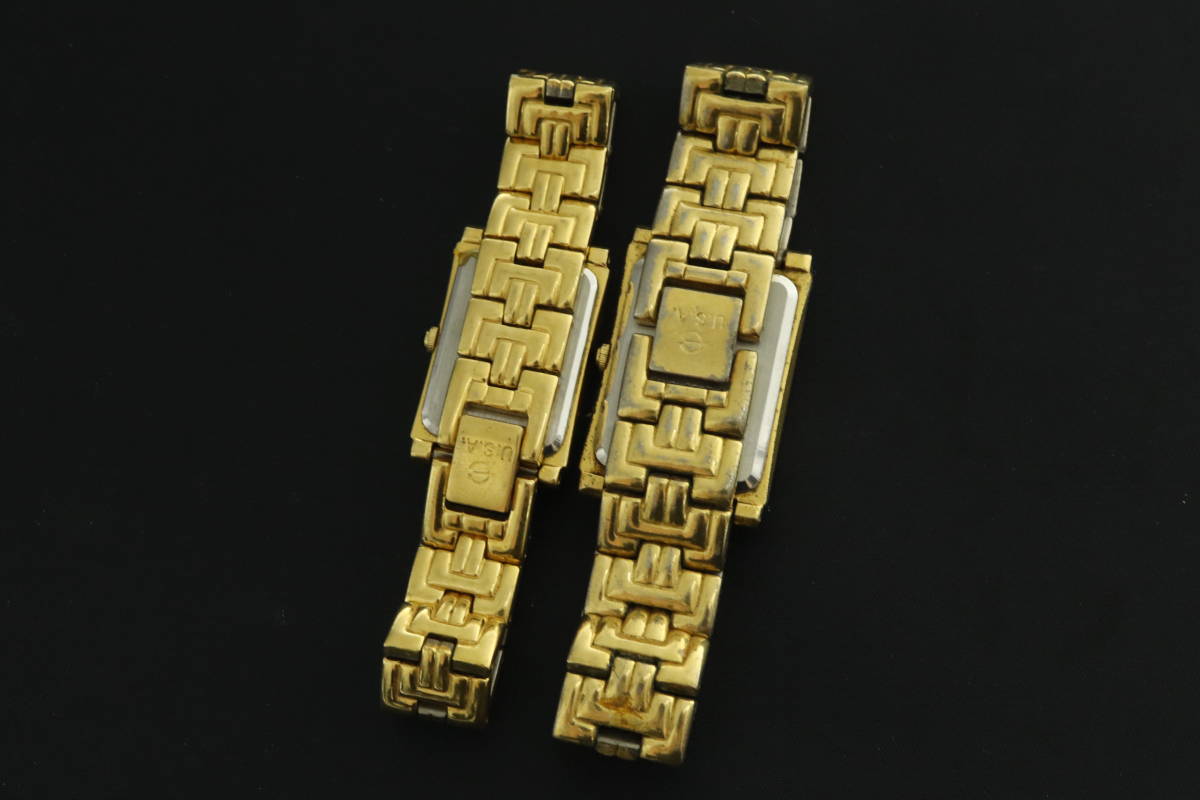 VMPD5-1214-88 エルジン 腕時計 FK-929-C FK-928-C FINE GOLD 999.9 GOLD INGOT 1g ペア 2点セット 約124g メンズ レディース ジャンク_画像4