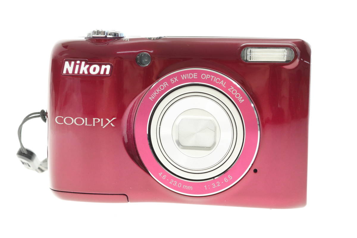 VMPD6-112-8 NIKON ニコン デジカメ COOLPIX L26 クールピクス コンパクト デジタルカメラ 光学5倍ズーム シャッター確認済み 中古 _画像1