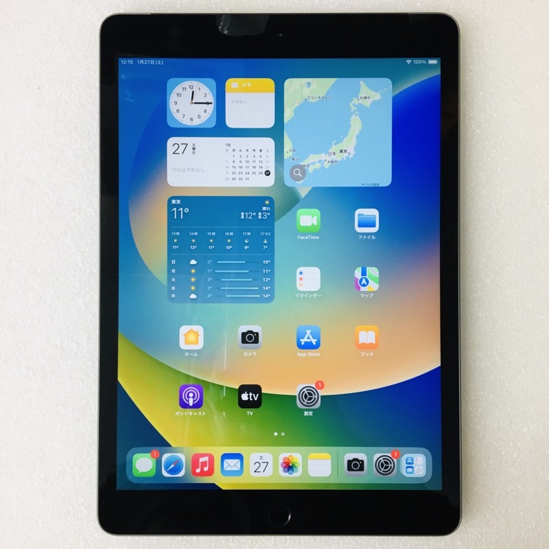 iPad 第7世代 Wi-Fi + Cellular スペースグレイ 32GB / A2198 / au版 白ロム