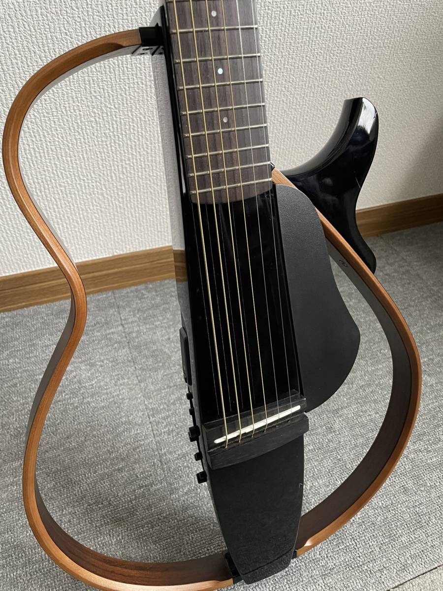 YAMAHA ヤマハ SLG200S TBL黒 サイレントギターGOTOHペグ換装美 YAMAHA ヤマハ SLG200S TBL黒 サイレントギターGOTOHペグ換装美