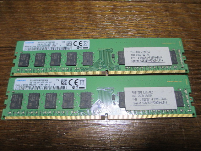 サムスン SAMSUNG PC4-2400T 4GB×2枚　合計8GB　_画像1