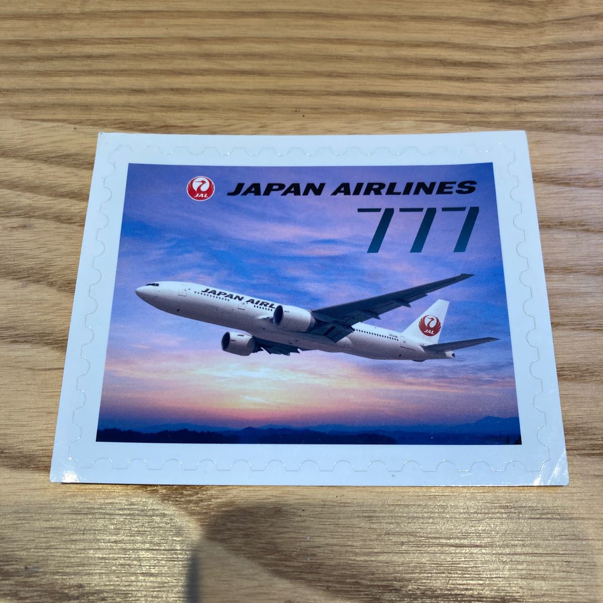 JAL 777 ステッカー 日本航空 ノベルティの画像1