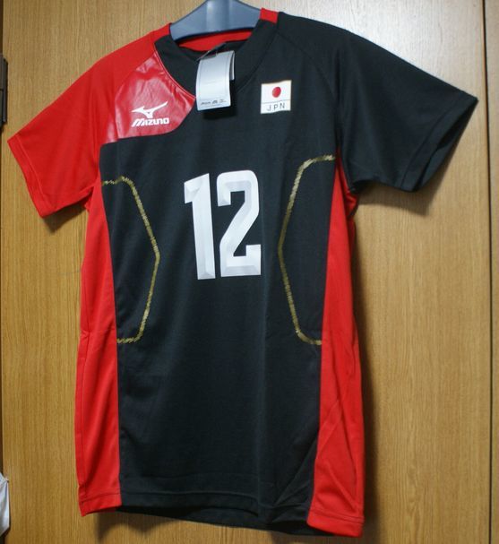 ミズノ製 女子バレーボール日本代表 木村沙織 #12 Tシャツ ユニフォーム 未使用タグ付き_画像1