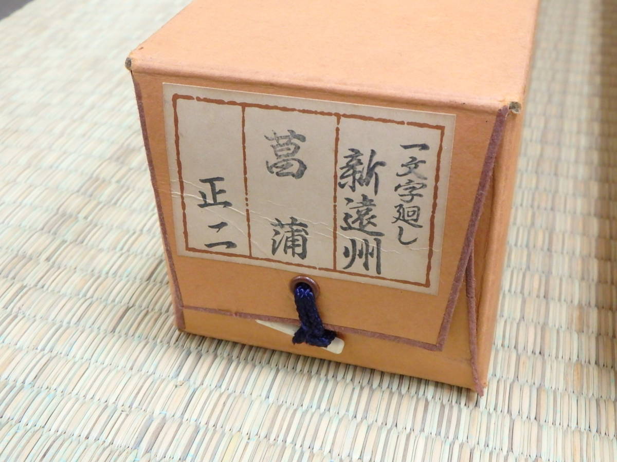 真作】 宇野正二 作 掛け軸/掛軸 「菖蒲図」 一文字廻し 新遠州 真作】 宇野正二 作 掛け軸/掛軸 「菖蒲図」 一文字廻し 新遠州