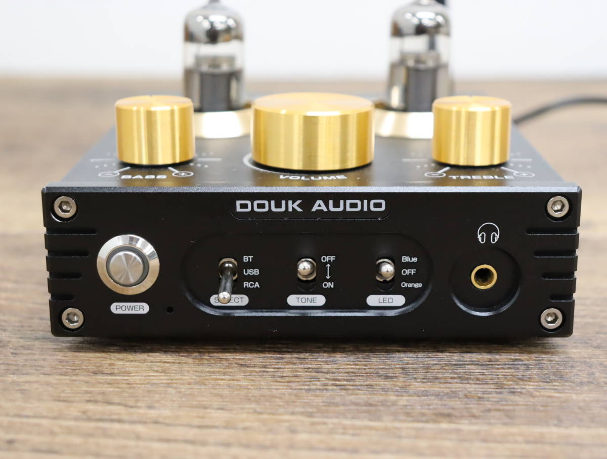 通電OK Douk Audio P1 HiFi TUBE PREAMP 真空管プリアンプ Bluetooth オーディオ機器/音響機器/ヘッドフォンアンプ 『U667+』_画像2