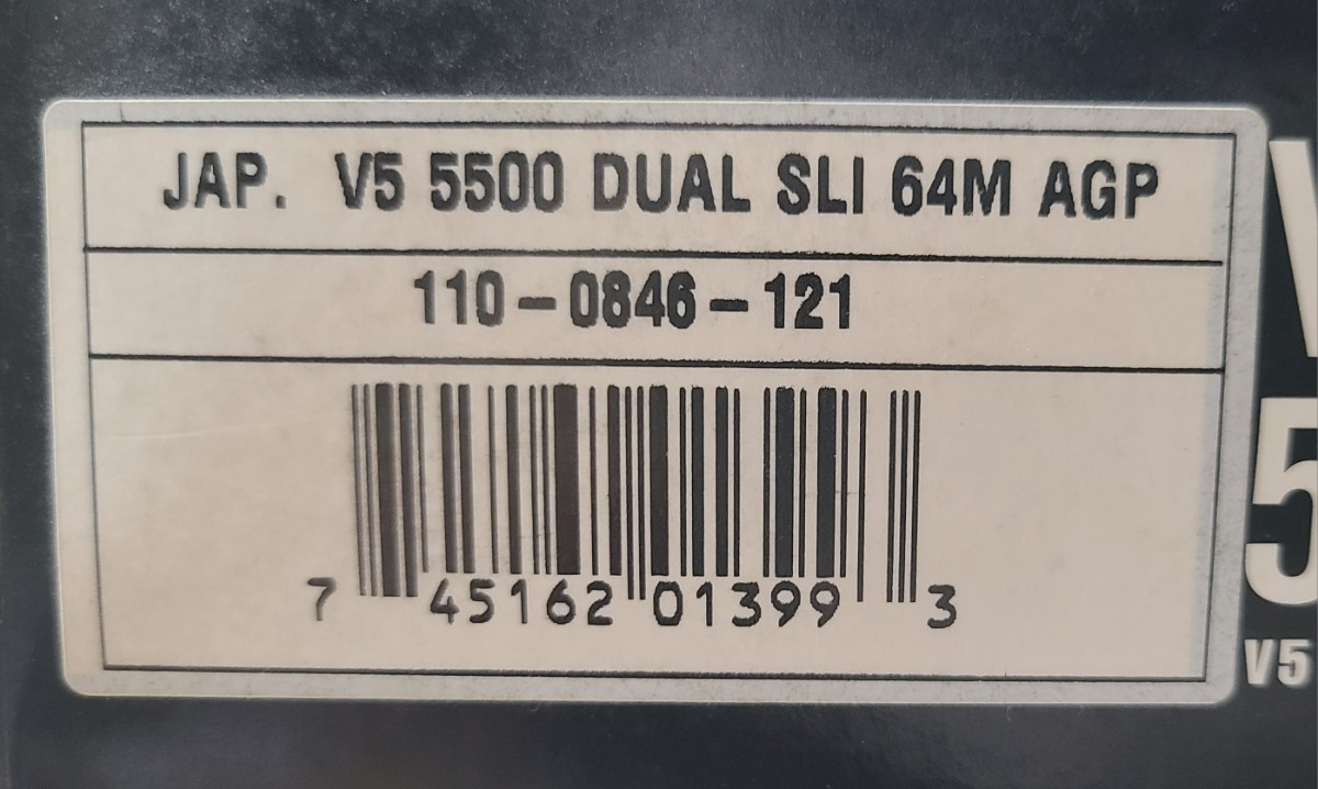 VOODOO5 5500AGP V55500 DUAL SLI 64M AGP