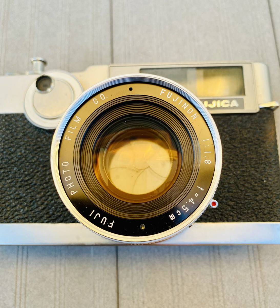 FUJICA V2 FUJINON 1:1.8 4.5cm レンジファインダー フィルムカメラ マニュアルフォーカス_画像3