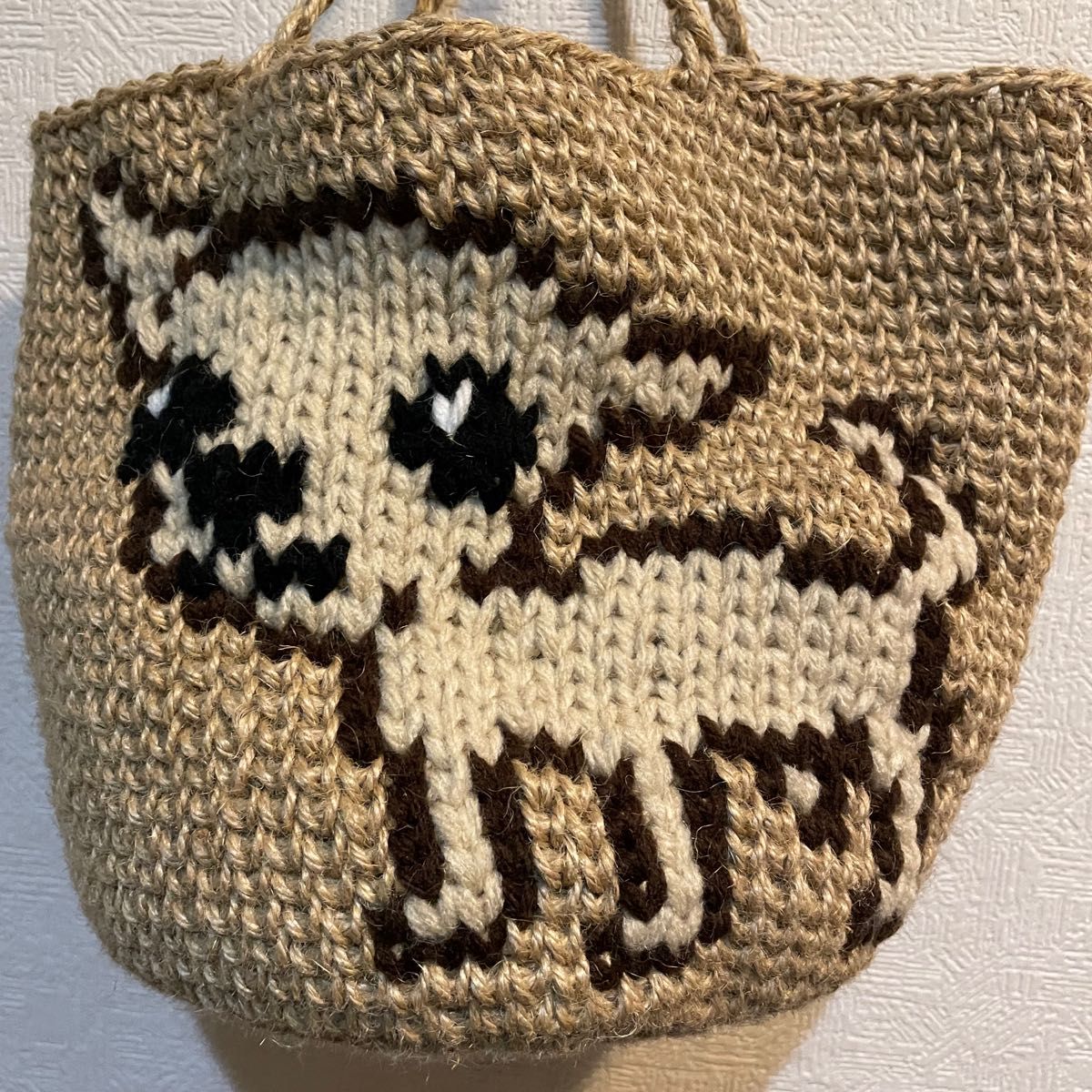 麻紐バッグ　ハンドメイド