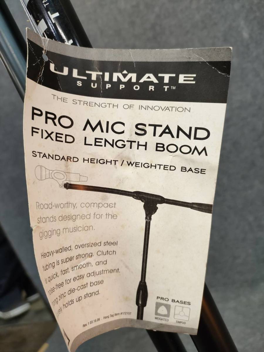 [ не использовался ]ULTIMATE SUPPORT PRO MIC STAND микрофонная стойка 