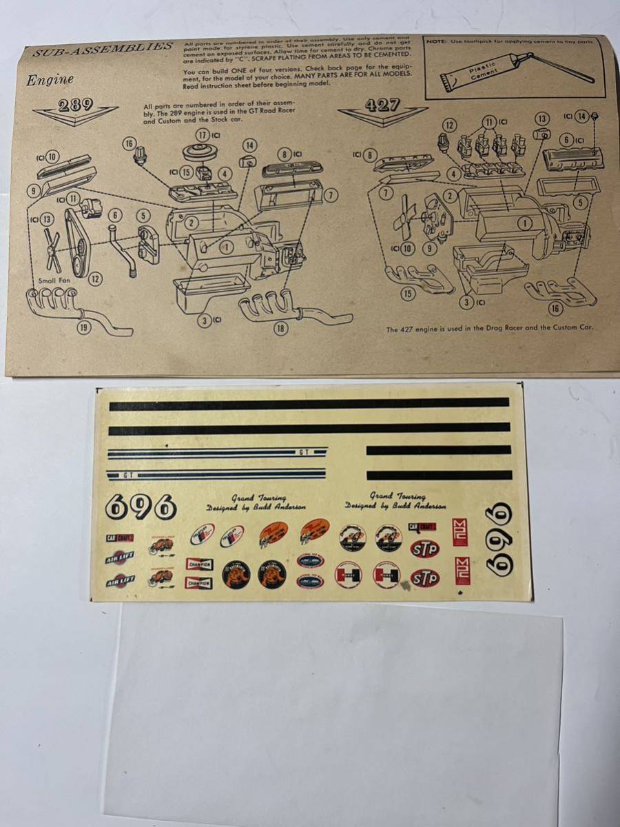 1/25 mpc ムスタング ファストバック 1967 マスタング ジャンク品 ジョーハン amt_画像4