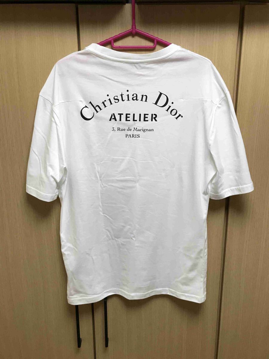 正規 18SS Dior Homme ディオールオム アトリエ Tシャツ 白 S_画像1